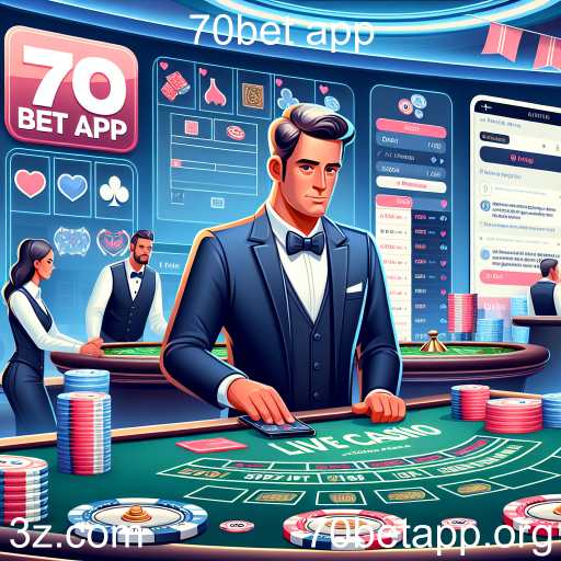 A Emoção dos Casinos ao Vivo no 70bet App